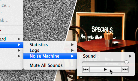 Vitamin-R's built-in noise machine and focus soundscapes for masking a noisy room or filling a silent one