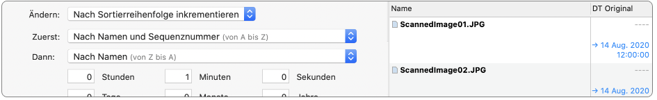 dates taken from files of the same name in a different folder hierarchy