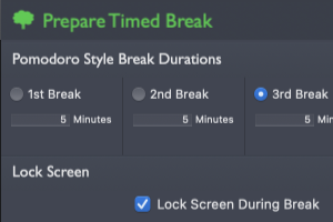timed break