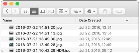 fix photo sorting in the Mac Finder