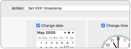 change EXIF shooting dates on Mac